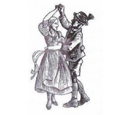 Zeichnung Tanzpaar
